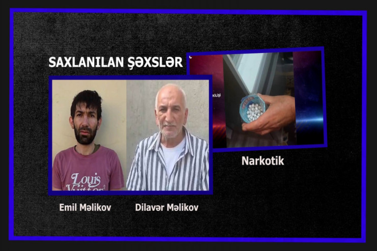 Bakının qəsəbələrində narkotik satan ata və oğul   saxlanıldı