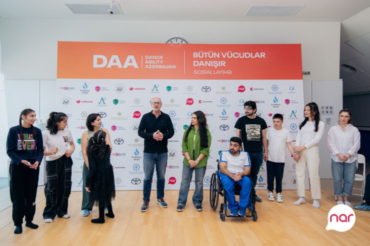 İnklüziv təşəbbüsləri dəstəkləyən “Nar” “DanceAbility” iştirakçıları ilə görüşüb