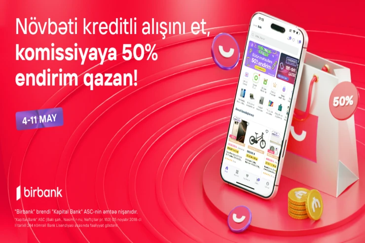 Umico kredit xətti ilə alış-verişə 50 faiz komissiya endirimi
