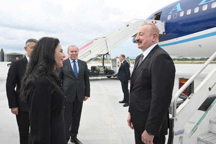 İlham Əliyev Albaniyaya gedib