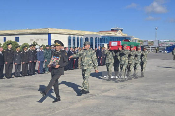 Şəhid Muxtar Bayram oğlu Məmmədovun nəşi Naxçıvana gətirildi 