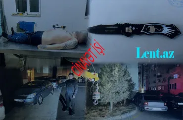 Atasının yanında qonşusunu...