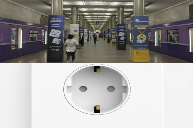 Metrodakı elektrik yuvasına adapter taxmağın cəriməsi var? - CAVAB 