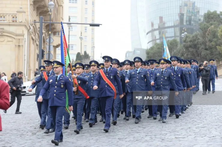 Bakıda Zəfər Günü münasibətilə hərbçilərin yürüşü keçirildi -FOTOLENT 