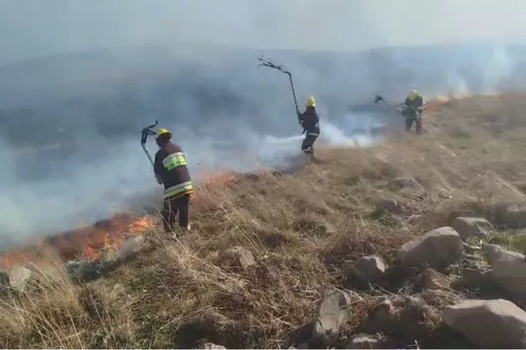 Gədəbəy dağlarında YANĞIN:  Mormor kəndindən GÖRÜNTÜLƏR 