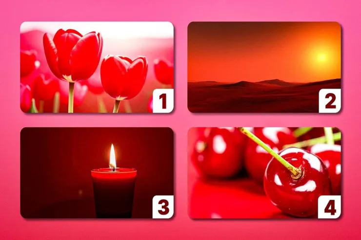 Şəkildə ən "qırmızı" rəng  haradadır: sadə psixoloji TEST 