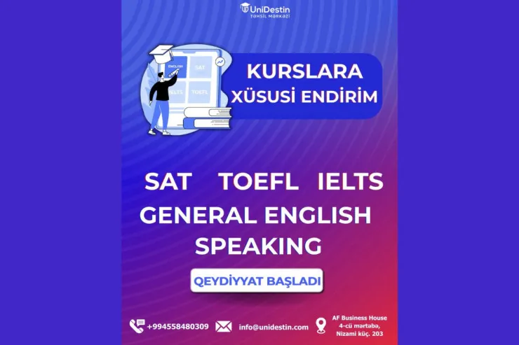 UniDestin Təhsil Mərkəzi Ay Sonu Kampaniyasını Elan Edir - Xarici Universitetlərə Qəbul Marafonuna Hazırlıq İndi Daha Asandır