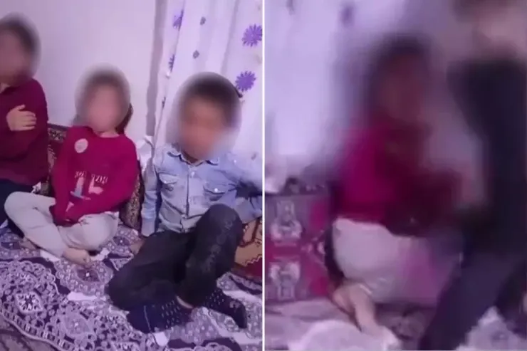 Ata nənəsigilə gedən övladlarını  kəmərlə   döydü - HƏSSAS GÖRÜNTÜLƏR 