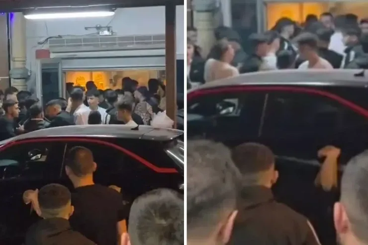 Toyda dava çıxdı, təpik-yumruq kameralara düşdü -VİDEO 