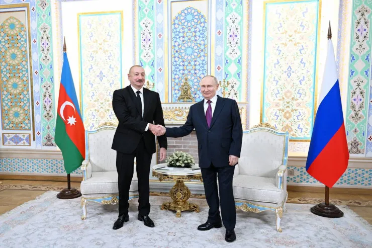 İlham Əliyevin Putinlə görüşünün TAM VİDEOSU 