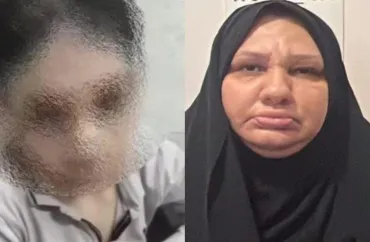 Uşaqları şillə ilə...