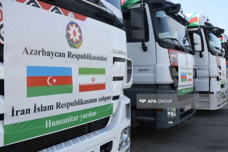 İlham Əliyevin tapşırığı ilə İrana növbəti humanitar yardım göndərildi - FOTO 