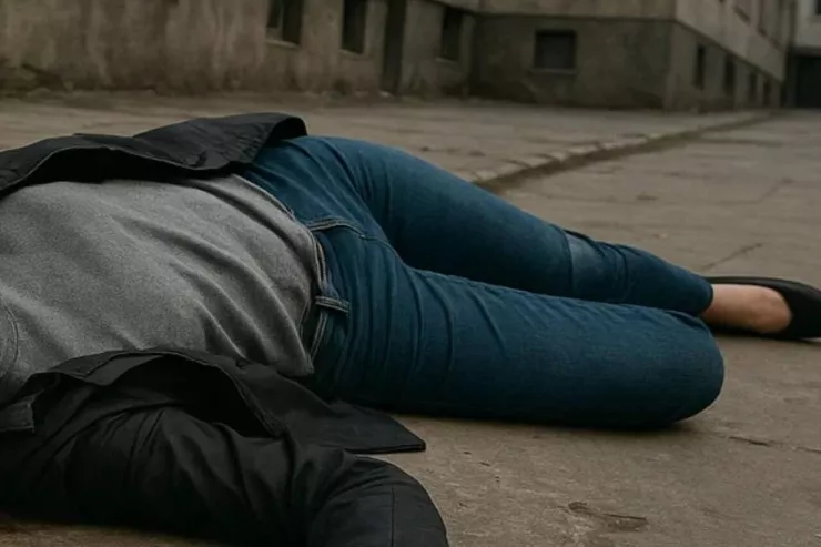 Mingəçevirdə qadın binadan yıxıldı 