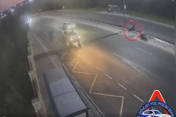 Bakıda motosiklet qəzalarının GÖRÜNTÜLƏRİ 