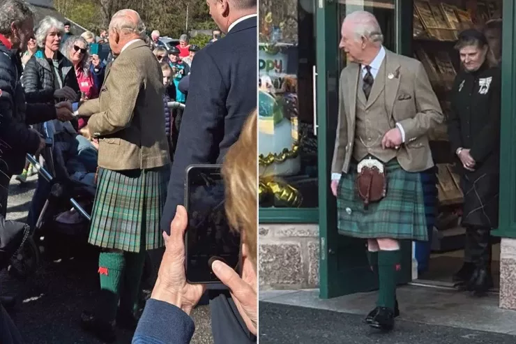 Pərəstişkarları ŞOKDA:  Kral Çarlz viski dükanından çıxanda  göründü
