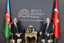 Əliyev və Ərdoğan Antalyada görüşdülər - FOTO 