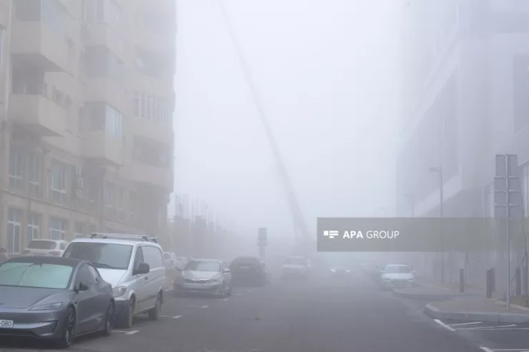 Bakıda və bölgələrdə qatı duman var - FAKTİKİ HAVA 