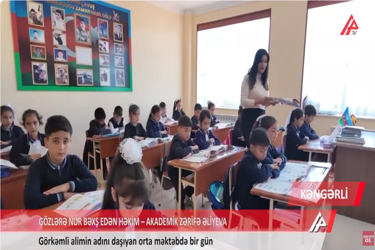 Kənd orta məktəbində bir gün – Zərifə Əliyeva  işığı  -VİDEO 