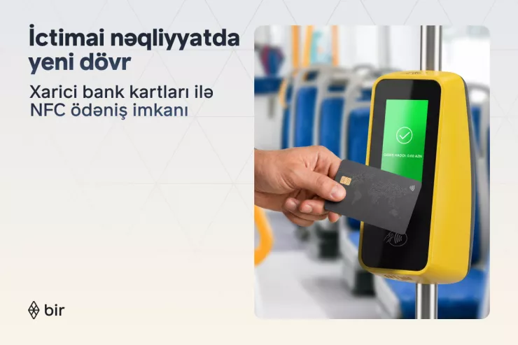 Bir ekositemi ictimai nəqliyyatda xarici kartlar üçün NFC ödənişlərini aktivləşdirdi