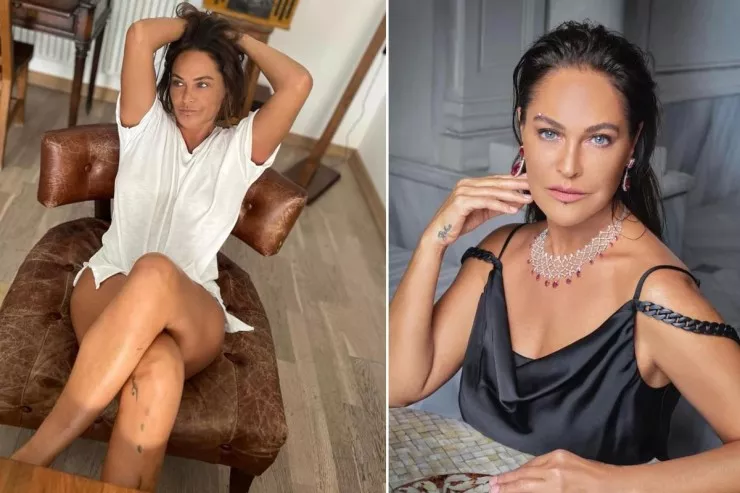62 yaşlı Hülya Avşar çimərlikdən bikinili FOTOSU ilə  diqqət çəkdi