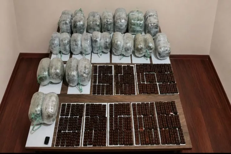 35 kilodan çox  narkotikin Azərbaycana keçirilməsinin qarşısı alındı