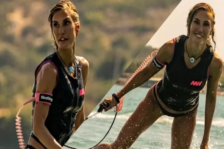 Azərbaycanlı model  suyun üzərində şou göstərdi - FOTO 