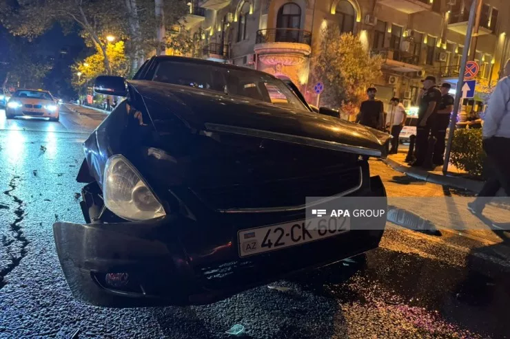 Bakıda iki minik maşını toqquşdu 