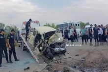 Şəmkirdə  5 nəfərin   öldüyü qəzanın VİDEOSU  - TƏFƏRRÜATLAR 
