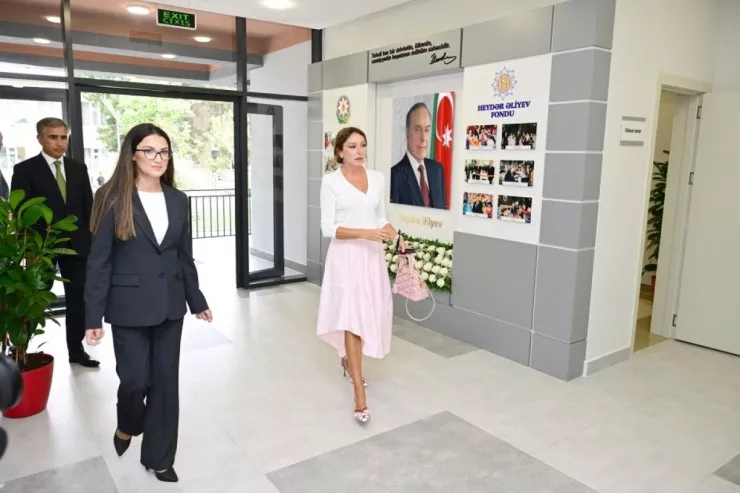 Mehriban Əliyeva Bakıda uşaq bağçasının açılışını etdi 