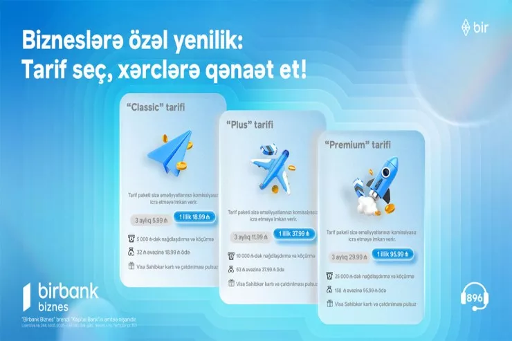 "Birbank Biznes"dən sahibkarlar üçün yeni tariflər: xərclərinizi minimuma endirin