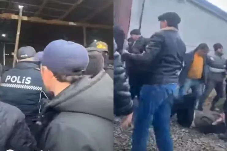 Bakıda tikinti şirkətində İNSİDENT:  polis araşdırmalara başladı - VİDEO 