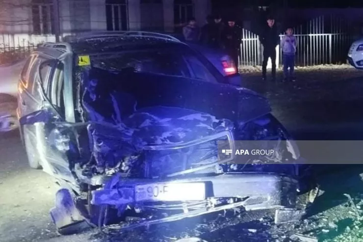 Bərdədə ağır qəza - 1 ölü, 2 yaralı var 