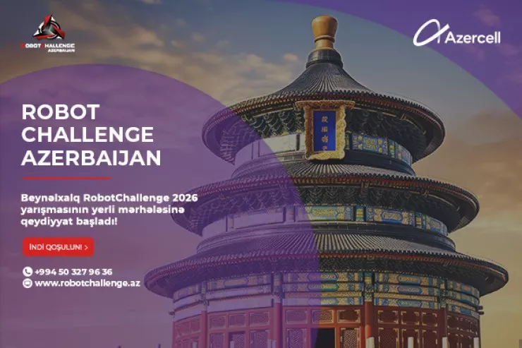 "Azercell"in dəstəyi ilə “RobotChallenge 2026” üzrə milli seçim mərhələsinə hazırlıq davam edir