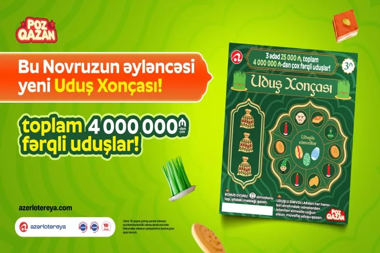 Novruza özəl yeni “Uduş xonçası” lotereyası satışa çıxıb