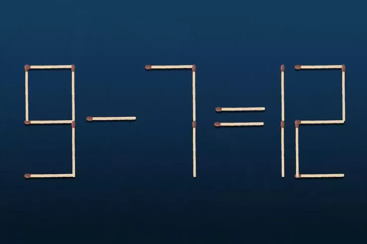 Dahilər üçün TAPMACA:  səhvi düzəltmək üçün yalnız bir kibrit çöpünü hərəkət etdirməlisiniz 