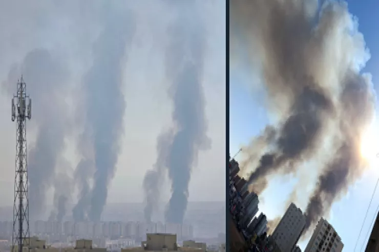 Tehranın ətrafında güclü partlayışlar  baş verdi