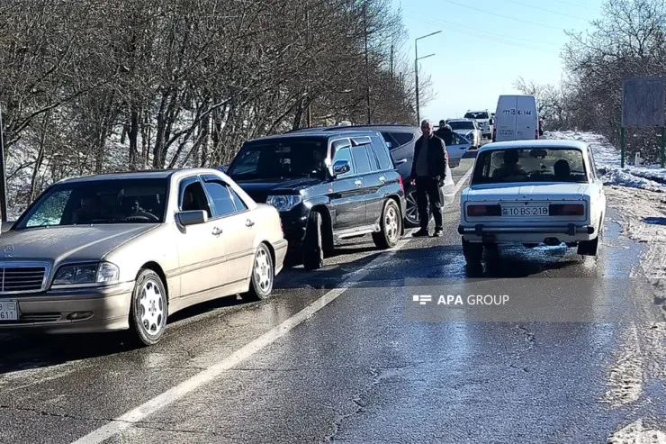 Bakı-Şamaxı-Yevlax yolu bağlandı-FOTO -YENİLƏNİB 