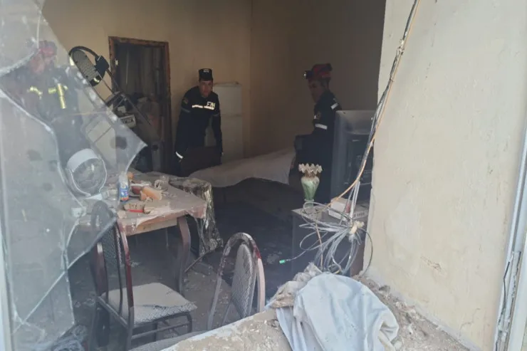 Qazaxda evdə partlayış:  xəsarət alan var - VİDEO 