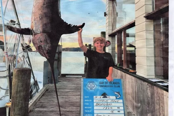 Rekord çəkidə qılınc balığı tutuldu - Nadir HADİSƏ 