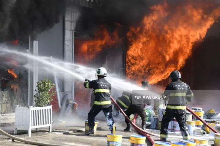 "Dərnəgül"dəki yanğın söndürüldü - VİDEO  - YENİLƏNİB 