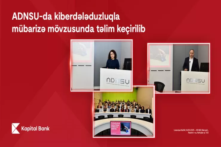 "Kapital Bank" ADNSU-da kiberdələduzluqla mübarizə mövzusunda təlim keçirdi