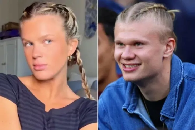 Erlinq Haaland “TikTok”da "əkiz bacısını"  tapdı