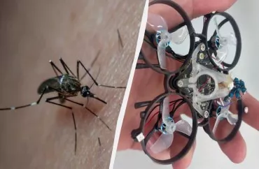 Havada ağcaqanadları vura bilən  dron - VİDEO 