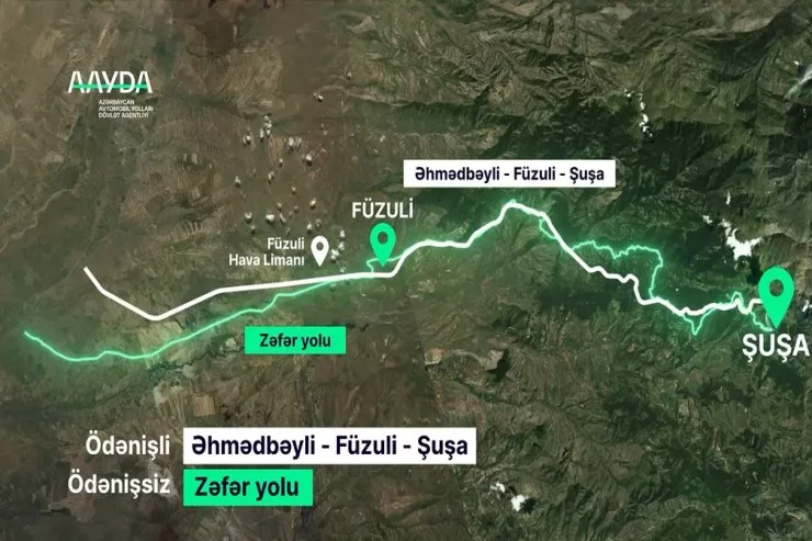Ödənişli Şuşa yolu  artıq istifadədədir - VİDEO 