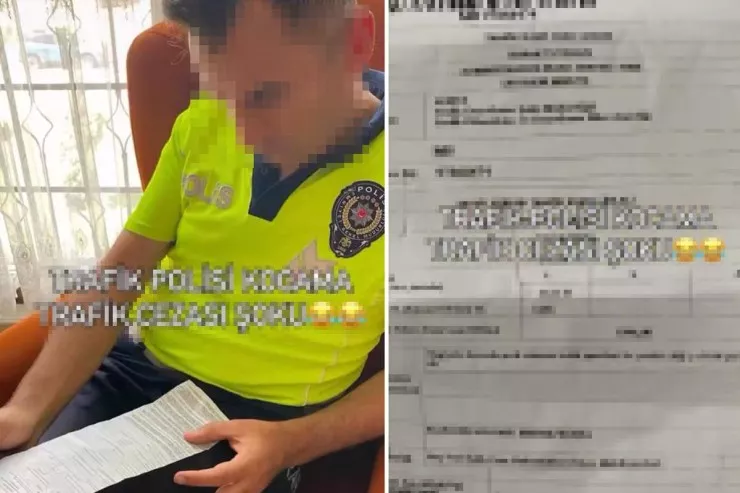 Yol polisi arvadının cəriməsini  görəndə şoka düşdü 