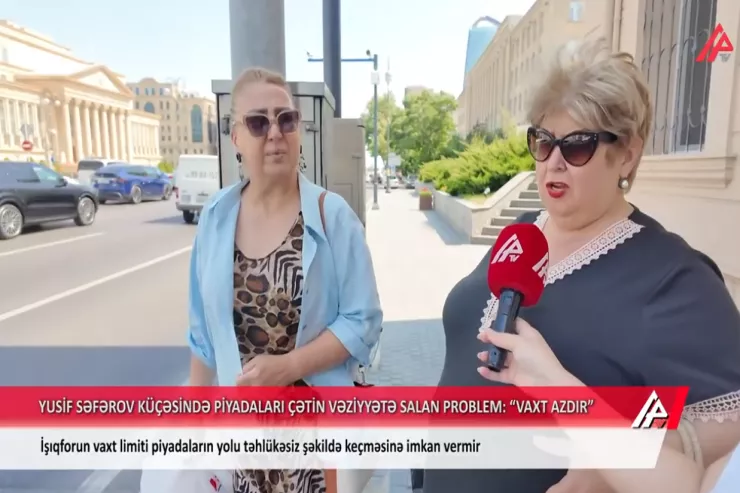 Piyadalar üçün olan yaşıl işıq yanan kimi də sönür – Qaçaq?  -VİDEO 