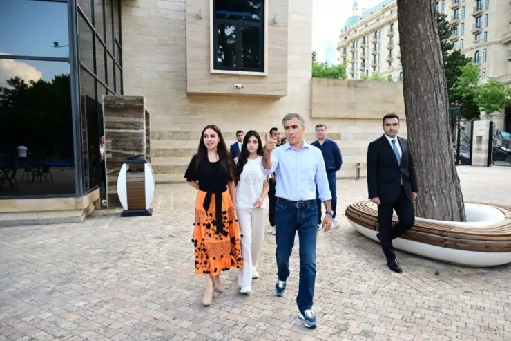Leyla Əliyeva və Arzu Əliyeva Dənizkənarı Milli Parkda açılış və təqdimat mərasimlərində - FOTO 