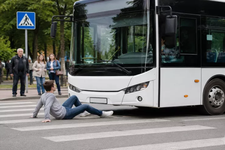 Marşrut avtobusu ilə piyadanı öldürən sürücüyə cəza verildi 
