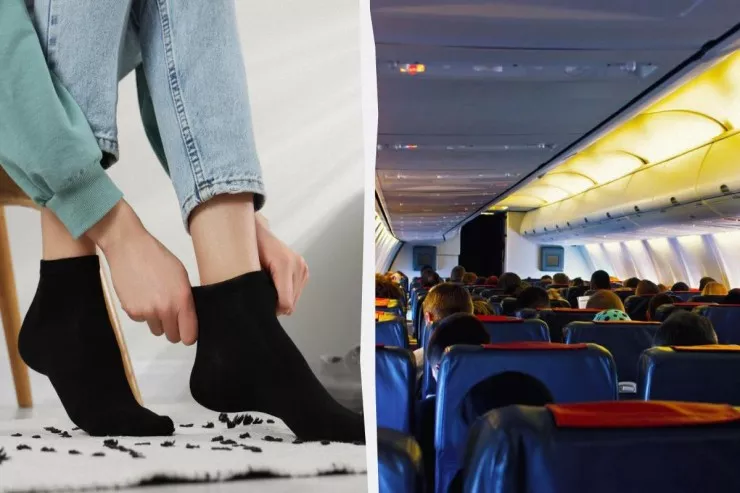 Qara corab təyyarədə problem  yaradır - Stüardessa DANIŞDI 