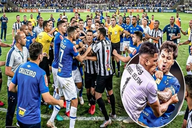 Braziliya tarixi OYUN: 23 futbolçu  meydandan QOVULDU 